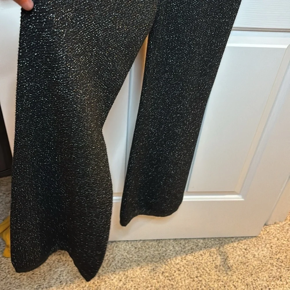 EUC CHANEL women’s black lurex jumpsuit size French 38